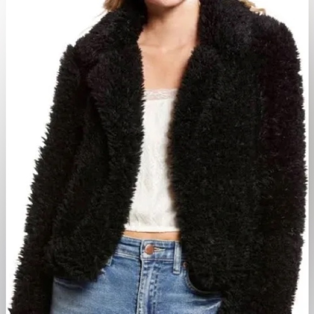 Blank NYC Black Teddy Jacket